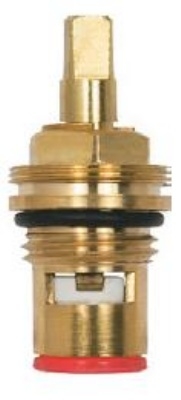 Кран-букса 1/2 керамическая квадрат 7х7, 180 °двойная нить 3703S