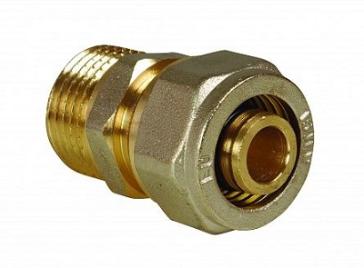 Соединитель обжимной 16x1/2" НР