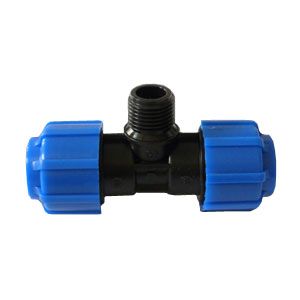 Тройник компрессионный Ø25 - 3/4"ВР ПНД