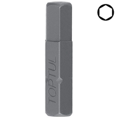 Насадка шестигранник HEX 6мм 1/4" TOPTUL