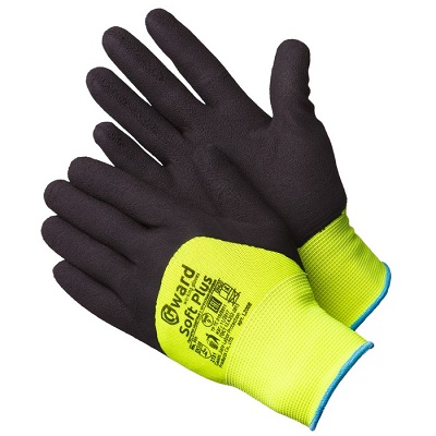 GWARD Soft Plus перчатки нейлон со вспен. латекс. покр. 3/4 облив ( L )
