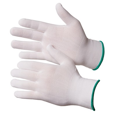 GWARD Touch  перчатки нейлон белые без покрытия ( L )