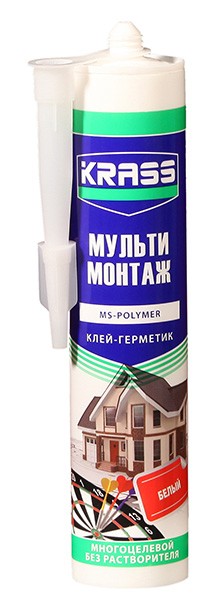 KRASS Клей-герметик MS-полимер многоцелевой (Белый) 290 мл.