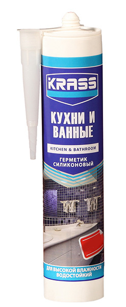 KRASS герм силикон д/кухни, ванны Бесцветный 300мл