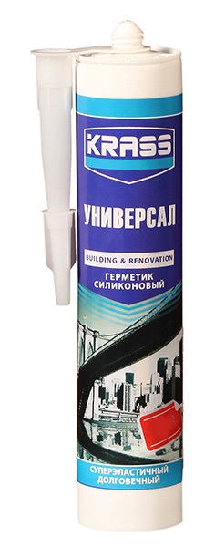 KRASS герм силикон универсальный Серый 300мл