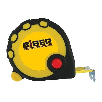 BIBER Рулетка STANDART 7.5м*25мм обрезин. корпус