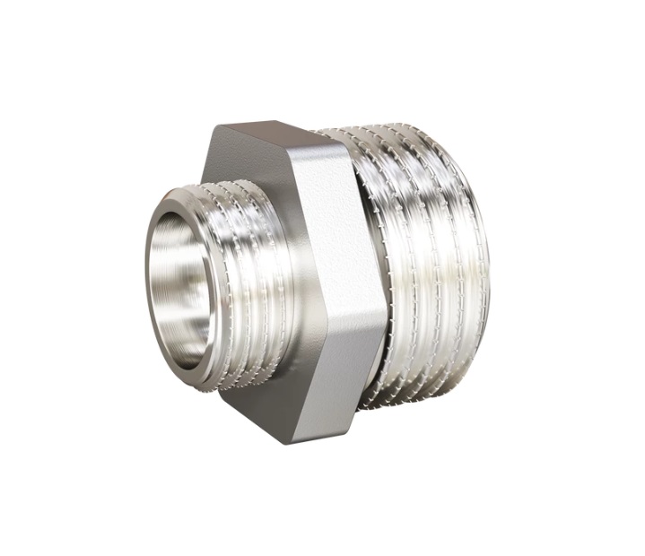 Ниппель переходной 1/2" х 3/8"НР латунный
