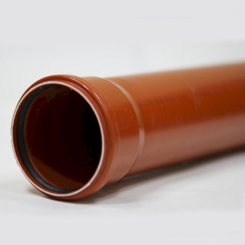 Труба (ORANGE) 110х1000мм нар. канализации SN4 "RTP"