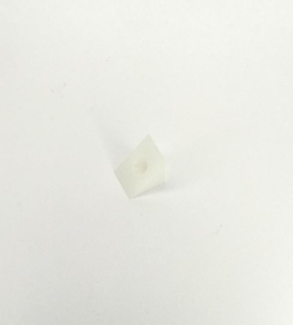 Уголок мебельный с шурупом, белый FS1054.AA