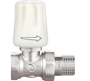 Радиаторный кран 1/2" ПРЯМОЙ