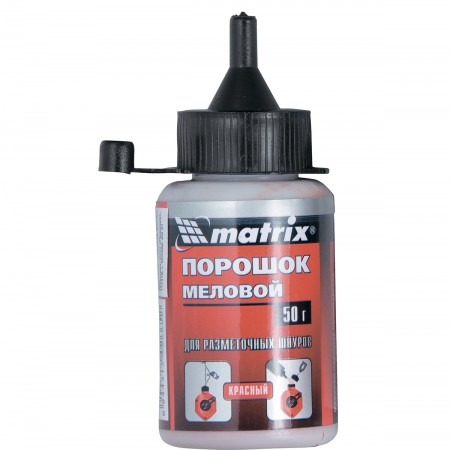 Порошок меловой красный,50г,для разм.шнуров MATRIX