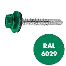 Саморез 4,8*35 RAL6029 кровельный по дереву т.зеле