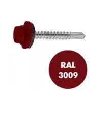 Саморез 4,8*70 RAL3009 кровельный по дереву вишнев