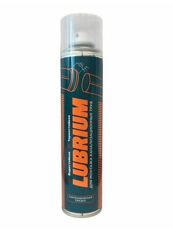 Сантехническая смазка LUBRIUM, баллон, аэрозоль, 400 мл.
