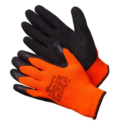 GWARD Freeze grip перчатки из акриловой пряжи с начесом, покрыты текст. латекс. ( XL )
