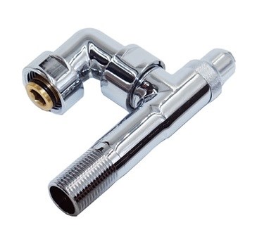 Поворотный кран для угл. соедин Хром 1/2" Ш / 1" Г