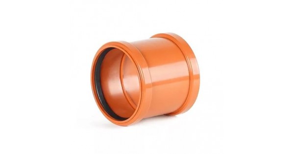 Муфта (ORANGE) 110мм соединительная (с перегородкой) "RTP"