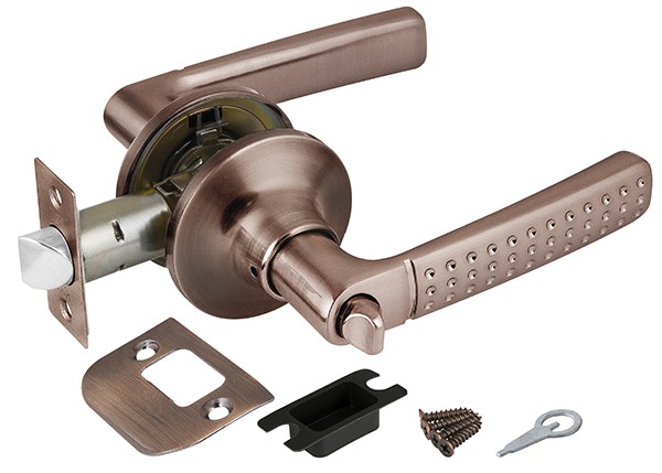 Ручка защелка DK626 AC-BK (6026 AC-B) (фик.) медь (36855) (PUNTO)