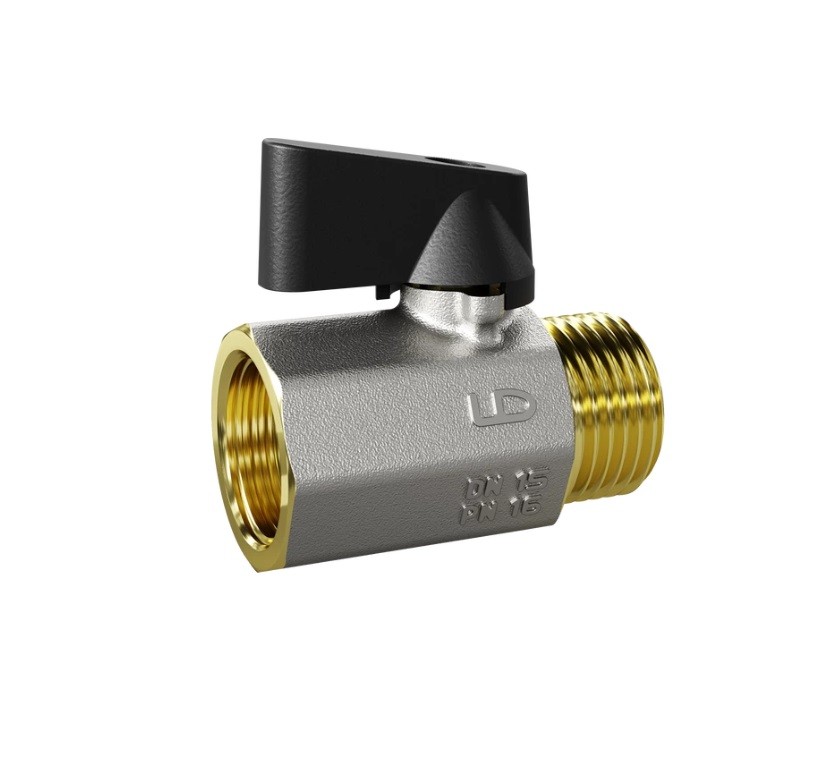 Кран шаровой мини LD Pride 1/2" В/Н Ф Ду15 Ру16 (30)