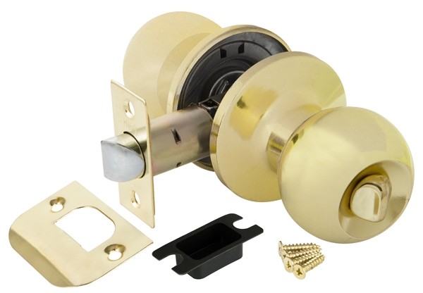 Ручка защелка DK672 PB-BK (6072 PB-B) (фик.) золото (25221) (PUNTO)