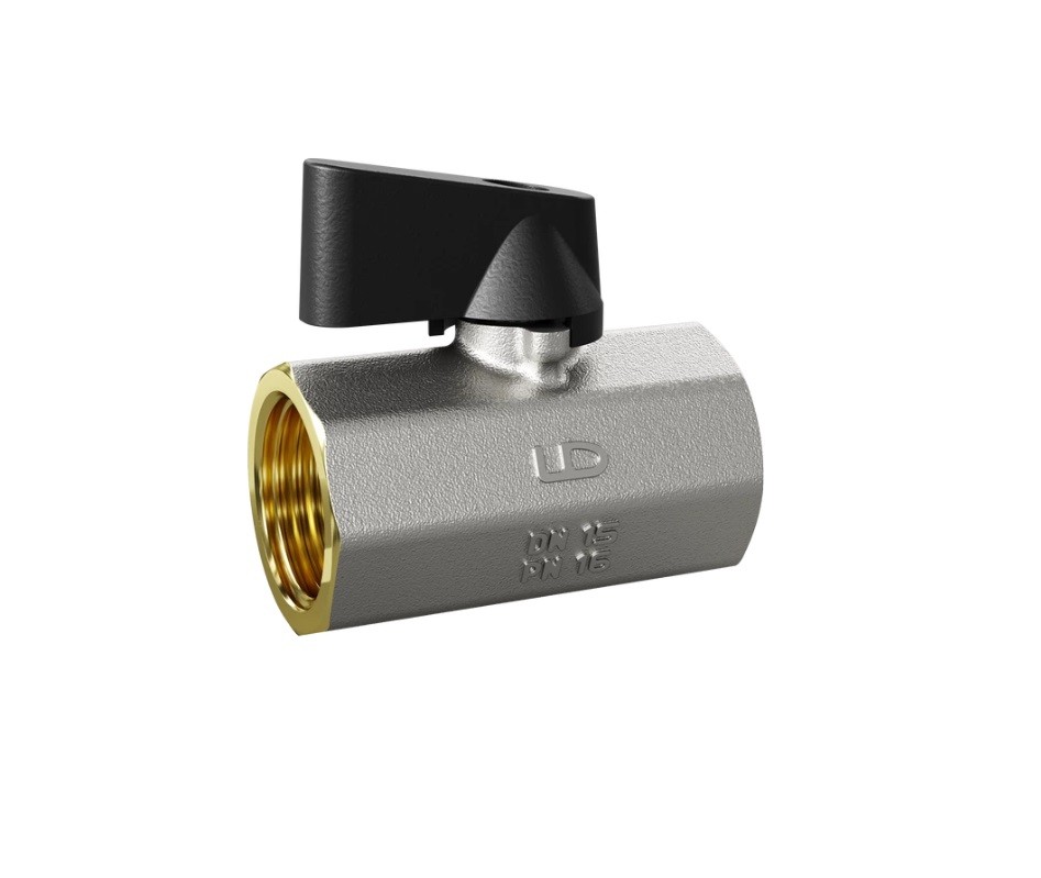 Кран шаровой мини LD Pride 1/2" В/В Ф Ду15 Ру16 (40)